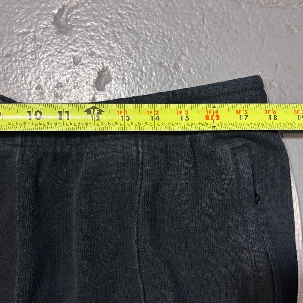 Polo Ralph Lauren Sweat Pants Mens XL Black Side Stripe Joggers Zipper Terry - Picture 8 of 9